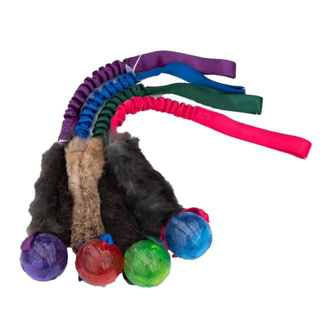 Hovedbilde Doggie-zen kampleke med kaninpels og KONG squeezz