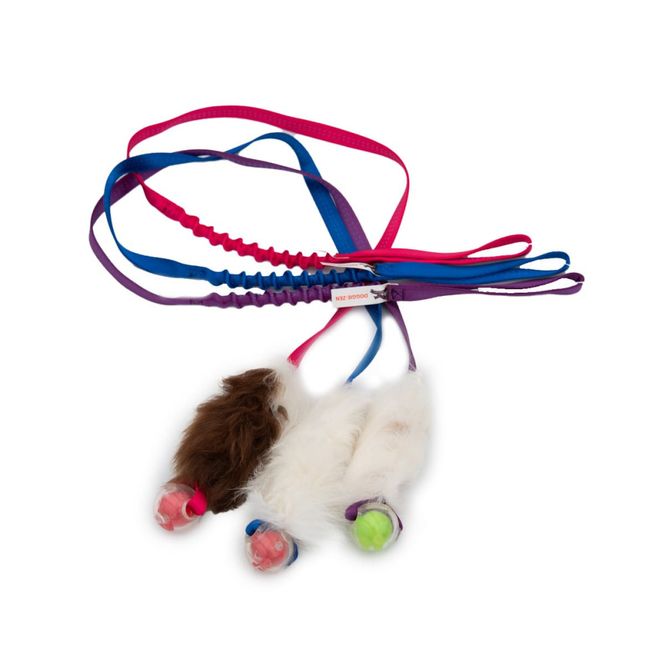 Hovedbilde Doggie-zen jaktleke med saueskinn og ball