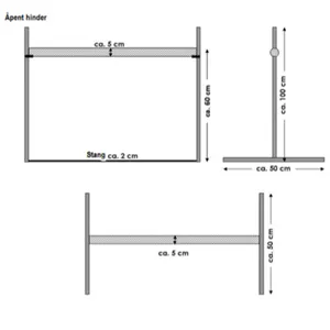 Hovedbilde &Aring;pent hinder i rustfritt st&aring;l